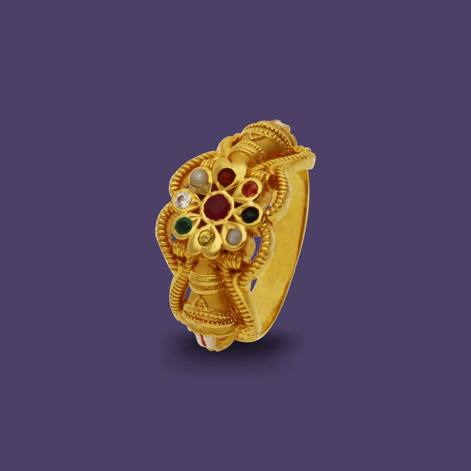 GENTS NAVARATNA RING
